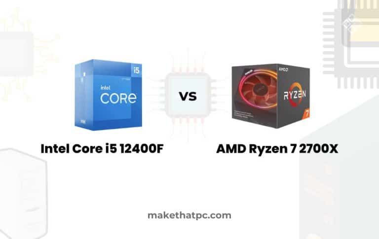 Intel Core i5 12400F vs AMD Ryzen 7 2700X