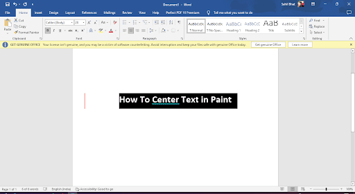 How To Center Text In Paint