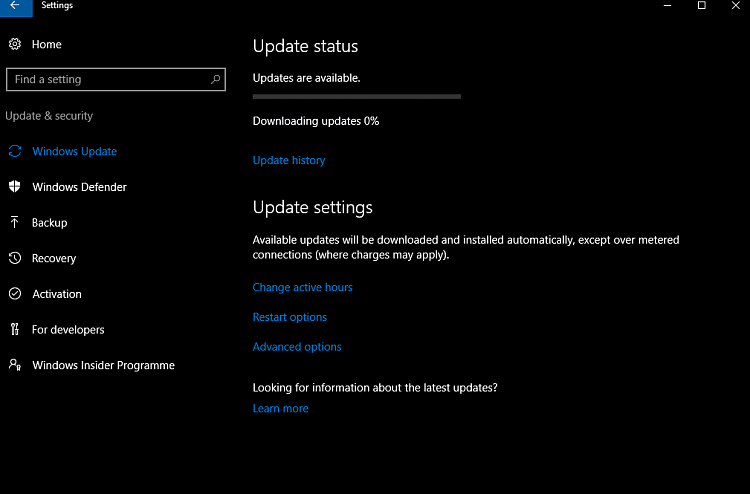 Windows Update says Downloading but no progress Image 2